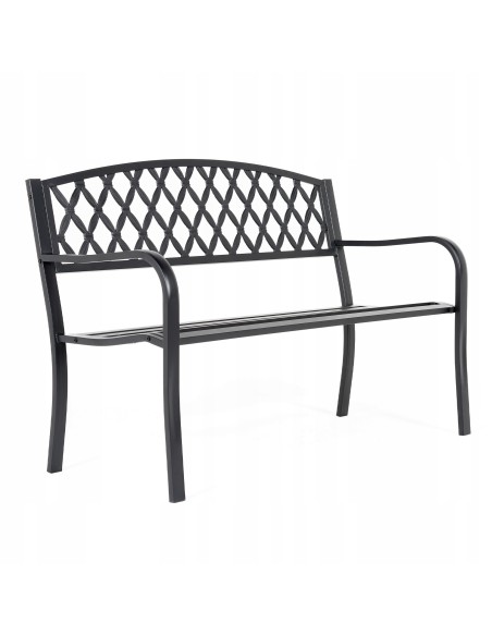 Metalowa ławka ogrodowa Bellina 127 cm 5902490784819
