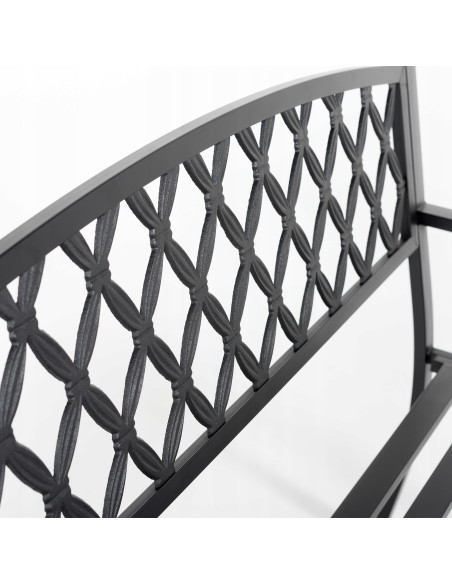 Metalowa ławka ogrodowa Bellina 127 cm 5902490784819 3