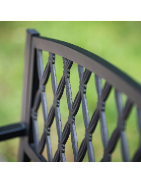 Metalowa ławka ogrodowa Bellina 127 cm 5902490784819 6