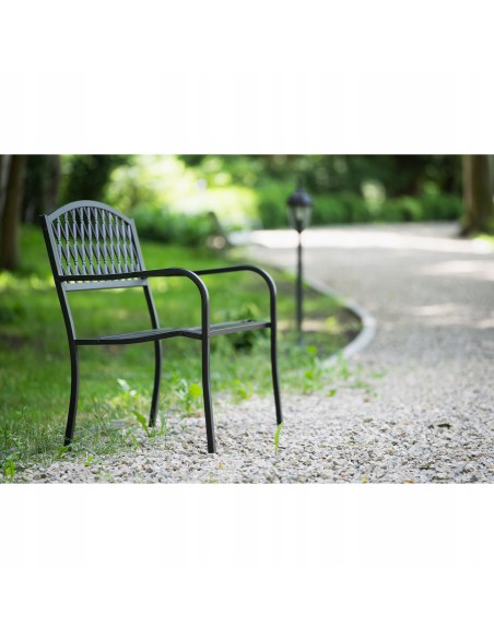 Metalowa ławka ogrodowa Bellina 127 cm 5902490784819 9