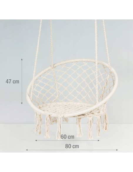 Wiszący fotel huśtawka do domu i ogrodu BOHO Meven Home & Garden 5902490743984 11