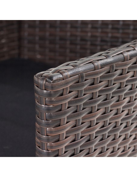 Zestaw mebli rattanowych do ogrodu Presto sofa + 2 fotele + stolik Meven 5902490785960 5