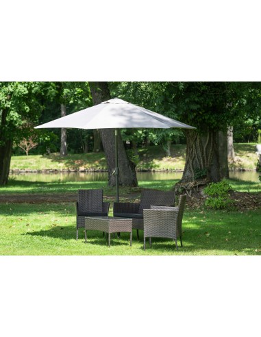 Przeciwsłoneczny parasol ogrodowy plażowy łamany Evelo Écru Meven 210 x 220 cm 5902490786868 3