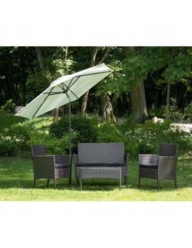 Przeciwsłoneczny parasol ogrodowy plażowy łamany Evelo Écru Meven 210 x 220 cm 5902490786868 4