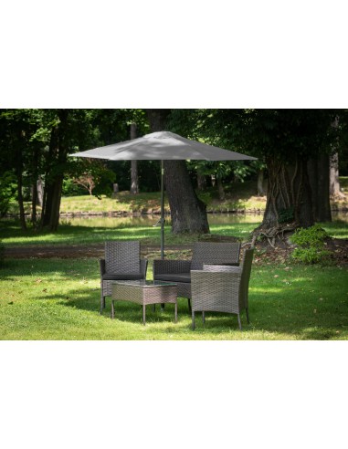 Łamany szary parasol ogrodowy Giotto Meven 270 x 230 cm 5902490786738 3