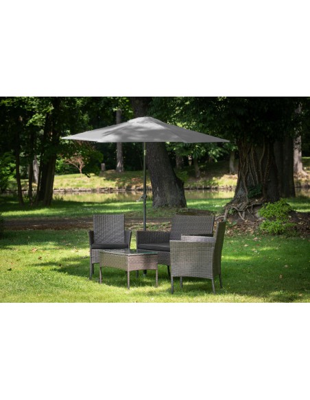 Łamany szary parasol ogrodowy Giotto Meven 270 x 230 cm 5902490786738 3