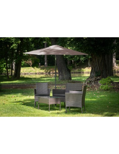 Łamany parasol ogrodowy Giotto Mokka Meven 270 x 230 cm 5902490786745 3