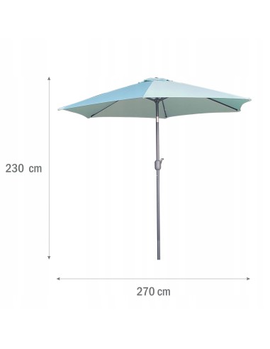 Łamany morski parasol ogrodowy Giotto Meven 270 x 230 cm 5902490786615 5