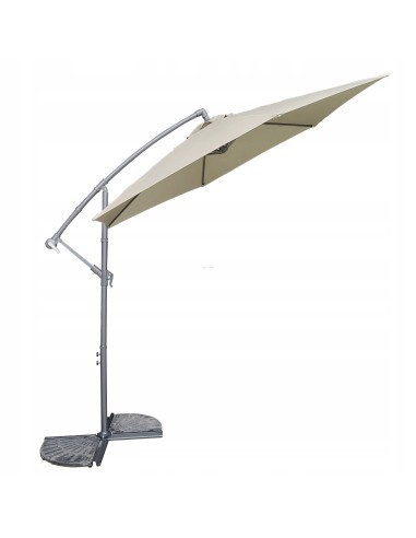 Beżowy parasol ogrodowy z wysięgnikiem Barbados Meven 300 x 250 cm 5902490786783 6