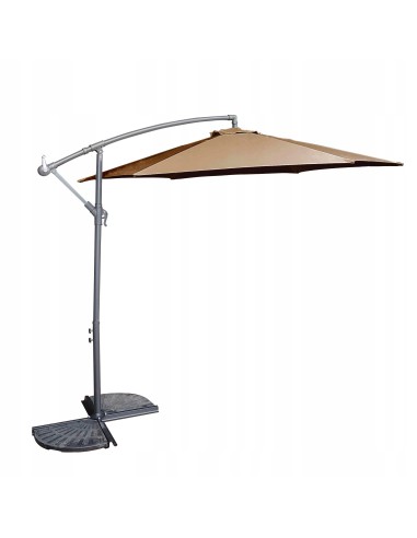 Przeciwsłoneczny parasol ogrodowy z wysięgnikiem Barbados Mokka Meven 300 x 250 cm 5902490786776