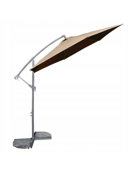 Przeciwsłoneczny parasol ogrodowy z wysięgnikiem Barbados Mokka Meven 300 x 250 cm 5902490786776 4