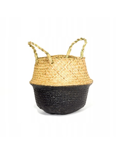 Kosz z trawy morskiej na drobiazgi doniczkę BOHO Meven Home & Garden rozmiar M 5902490743441