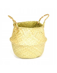 Boho osłonka na doniczkę z trawy morskiej Meven Home & Garden rozmiar L 5902490743373