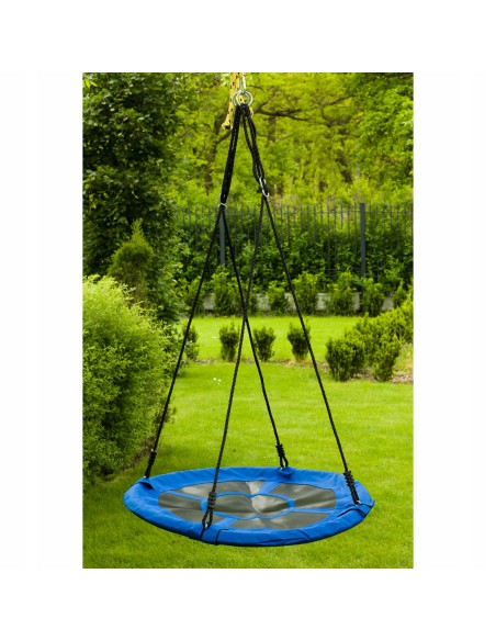 Niebieska huśtawka ogrodowa, bocianie gniazdo Stork Blue Meven 90 x 180 cm 5900607534425 10