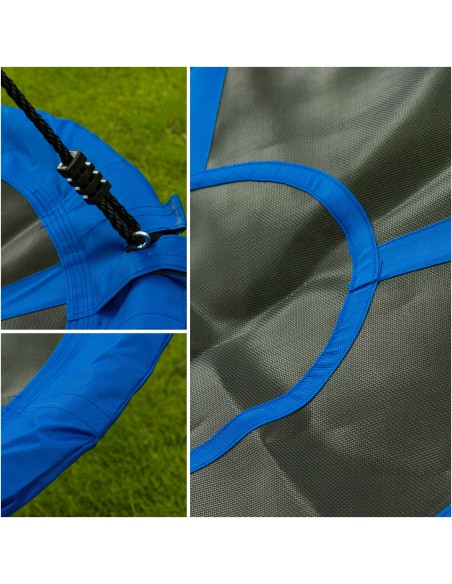 Niebieska huśtawka ogrodowa, bocianie gniazdo Stork Blue Meven 90 x 180 cm 5900607534425 11