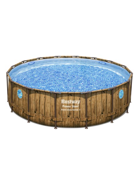 Duży basen ogrodowy na stelażu z pompą filtrującą BESTWAY Power Steel™ Swim Vista Series™ II, 488x122 cm - Baseny na stelażu Duży basen ogrodowy na stelażu z pompą filtrującą BESTWAY Power Steel™ Swim Vista Series™ II, 488x122 cm 6941607311332 5