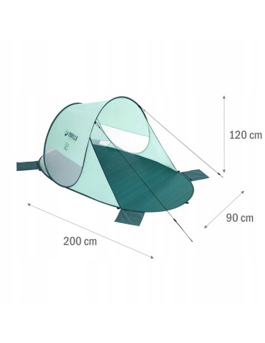 Namiot plażowy parawan samorozkładający Pavillo Bestway 200x120x90 cm, miętowy 6942138976144 7