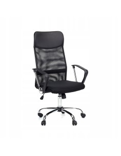 Obrotowy czarny fotel biurowy z mikrosiatki GRID Meven, wersja deluxe 5902490784109 2