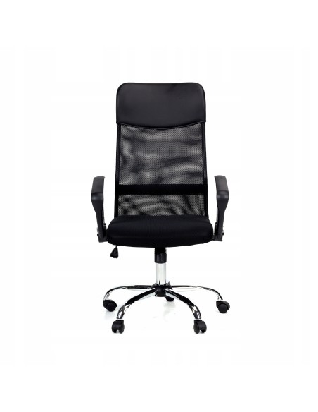 Obrotowy czarny fotel biurowy z mikrosiatki GRID Meven, wersja deluxe 5902490784109 3