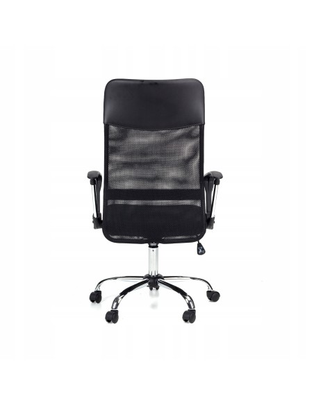Obrotowy czarny fotel biurowy z mikrosiatki GRID Meven, wersja deluxe 5902490784109 5