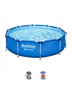 Trwały mobilny basen ogrodowy na stelażu BESTWAY Steel Pro™, 366x76 cm 6942138972467