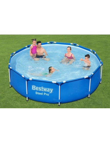 Trwały mobilny basen ogrodowy na stelażu BESTWAY Steel Pro™, 366x76 cm - Baseny na stelażu Trwały mobilny basen ogrodowy na stelażu BESTWAY Steel Pro™, 366x76 cm 6942138972467 4