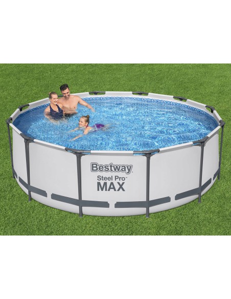 Solidny basen ogrodowy na stelażu BESTWAY Steel Pro MAX ™ Frame Pool, 366x100 cm - Baseny na stelażu Solidny basen ogrodowy na stelażu BESTWAY Steel Pro MAX ™ Frame Pool, 366x100 cm 6942138982435 3