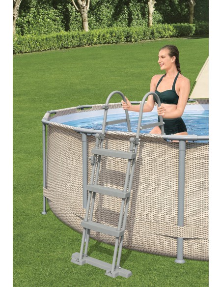 Wytrzymały basen ogrodowy na stelażu z baldachimem Bestway® Power Steel ™, 396x107 cm 6942138984590 6