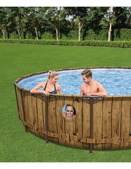 Wzmocniony basen ogrodowy na stelażu Bestway® Power Steel™ Swim Vista Series™ II, 549x122 cm 6941607311530 5