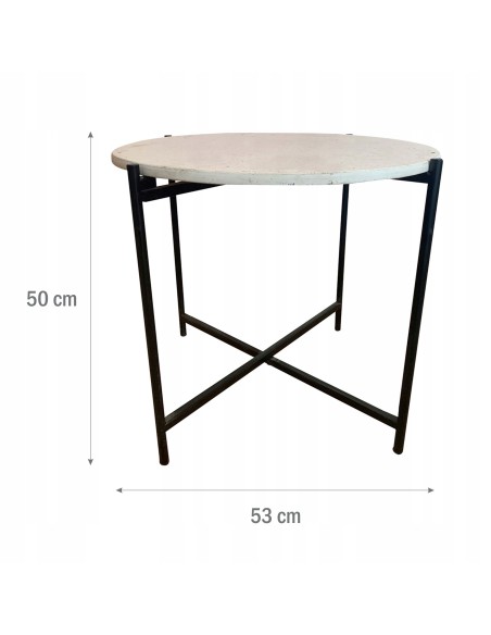 STOLIK KAWOWY 53 X 50 CM TERRAZZO TARAS BALKON 5900607538683 7