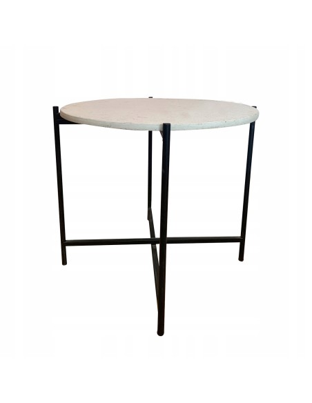 Okrągły stolik kawowy TERRAZZO MEVEN 70x45 cm 5900607538690 4