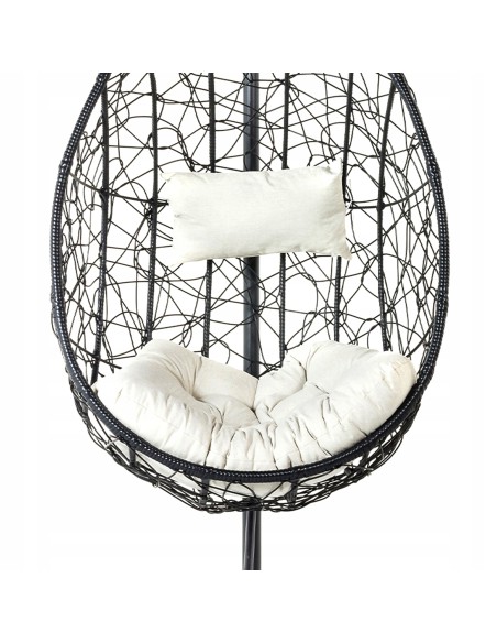 Kremowa poduszka na fotel podwieszany kokon, zagłówek + siedzisko Prima Linen Meven 5900607535798