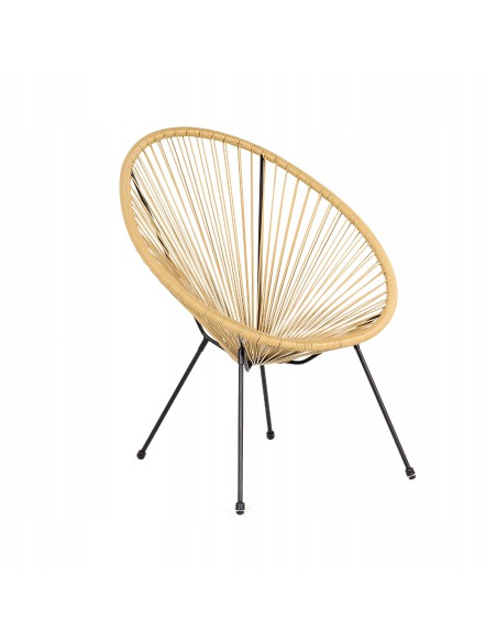 Zestaw mebli rattanowych do ogrodu na balkon Acapulco 2x fotel + stolik Meven 5900607534296 3