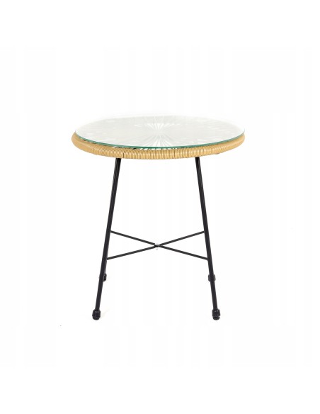 Zestaw mebli rattanowych do ogrodu na balkon Acapulco 2x fotel + stolik Meven 5900607534296 4