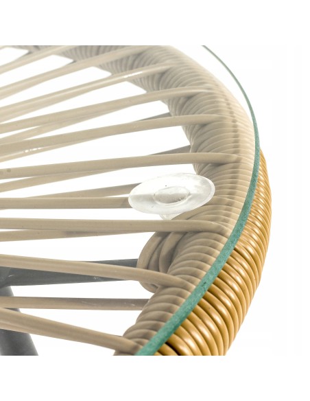 Zestaw mebli rattanowych do ogrodu na balkon Acapulco 2x fotel + stolik Meven 5900607534296 5