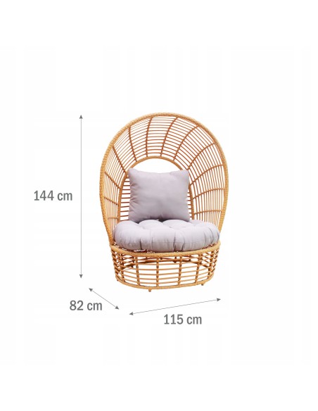 Elegancki fotel ogrodowy St. Moritz Meven 115 × 82 × 144 cm 5900607534241 10