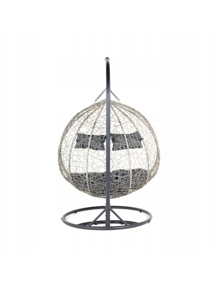 Podwieszany fotel ogrodowy z technorattanu kokon XXL SIERRI Meven, 135×75×120 cm 5902490744042 9