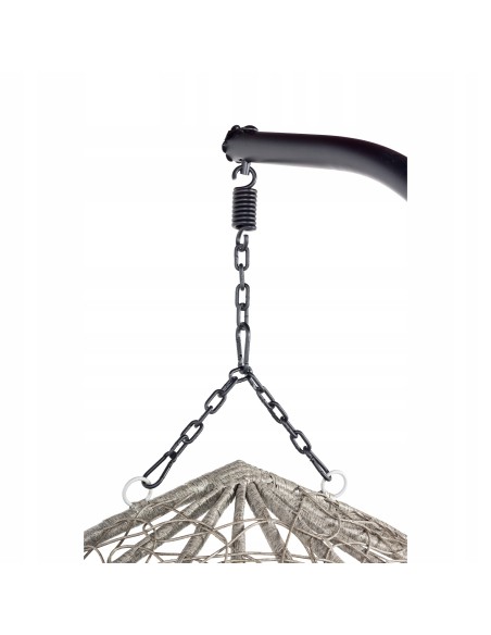 Podwieszany fotel ogrodowy z technorattanu kokon XXL SIERRI Meven, 135×75×120 cm 5902490744042 12