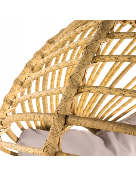 Nowoczesny fotel ogrodowy w kształcie kuli Stellar Meven 112 x 88 x 136 cm 5900607534227 5