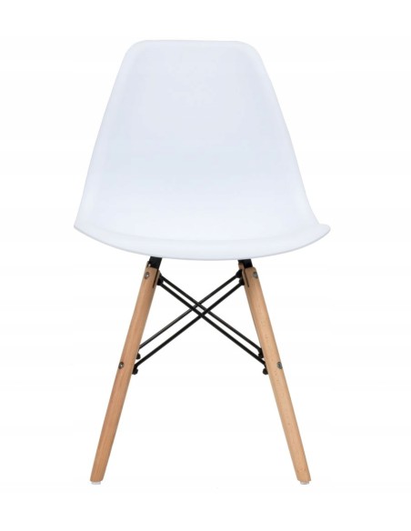 Stylowe krzesło skandynawskie z drewna MEVEN CAVO białe 5900607539079 3