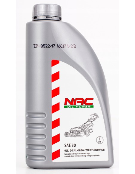 Olej do kosiarki spalinowej dla silników czterosuwowych SAE30 NAC,1L 5900607533947