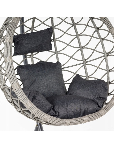 Ogrodowy fotel podwieszany z rattanu Copenhaga Meven 5902490745360 7