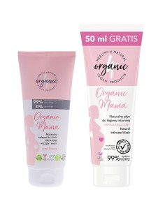 Zestaw kosmetyków dla kobiet w ciąży i mam 4Organic balsam + żel do higieny intymnej 5904181933629
