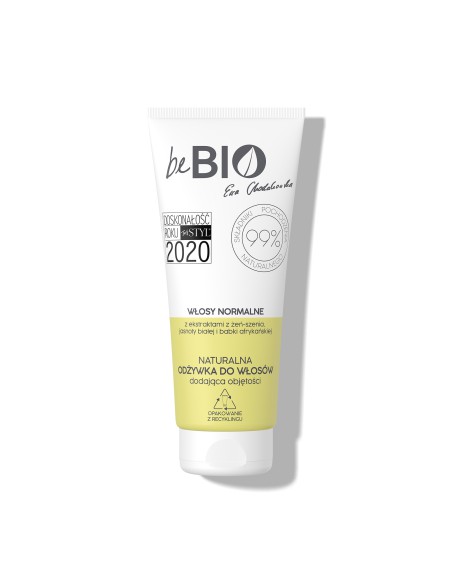 Rewitalizujący zestaw kosmetyków do włosów normalnych beBIO szampon + odżywka 5908233660310 3