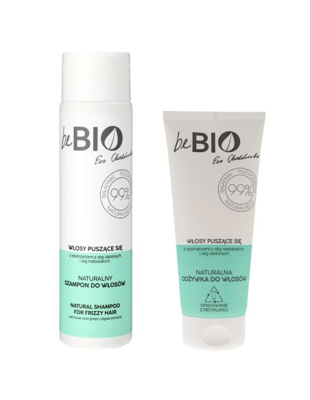 Zestaw kosmetyków do włosów puszących się, kręconych beBIO szampon + odżywka 5908233660341