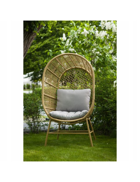 Szeroki fotel ogrodowy z rattanu Phuket Meven 83 × 73 × 145 cm 5900607534265 4