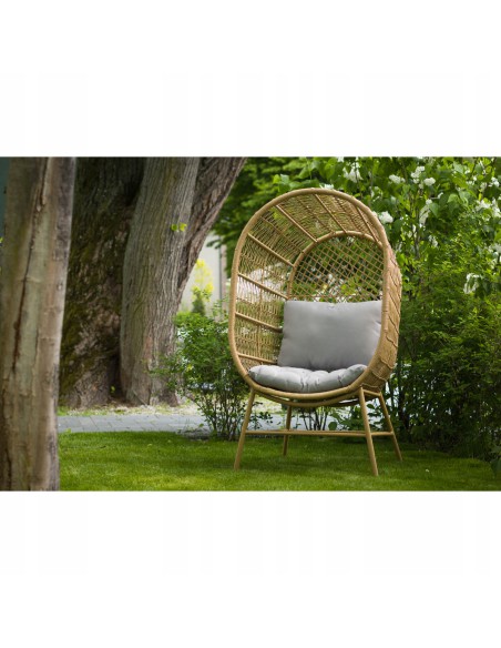 Szeroki fotel ogrodowy z rattanu Phuket Meven 83 × 73 × 145 cm 5900607534265 5