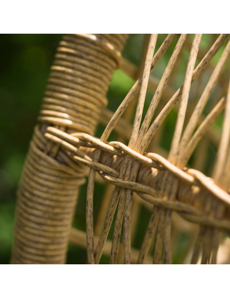 Szeroki fotel ogrodowy z rattanu Phuket Meven 83 × 73 × 145 cm 5900607534265 10