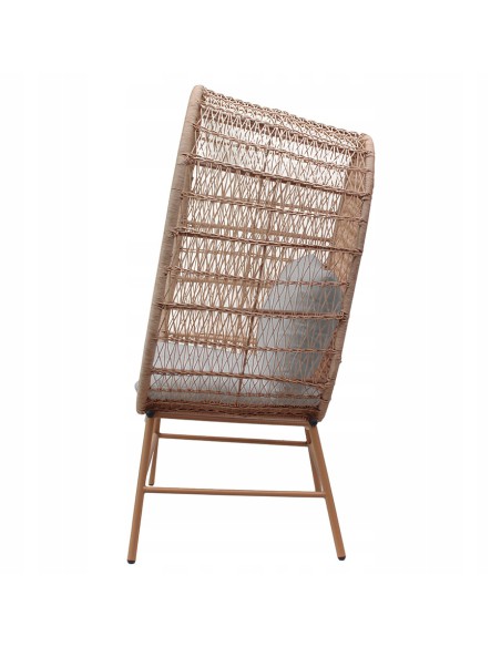 Szeroki fotel ogrodowy z rattanu Phuket Meven 83 × 73 × 145 cm 5900607534265 14