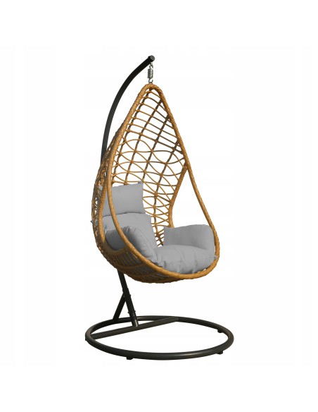 Nowoczesny wygodny fotel podwieszany kokon ogrodowy ROMINA MEVEN, 195x105 cm 5902490785113
